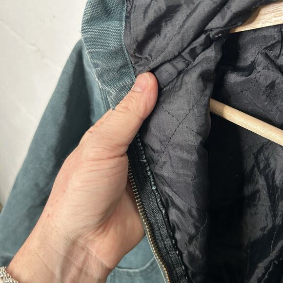 Vintage Carhartt Hooded Active Jacket “Hunter Green” JQ643 - Picture 9 of 10